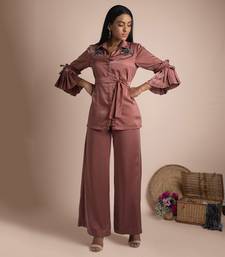 Rose Pink Pants And Shirt Co Ord Set