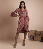 Rose Pink Trench Dress