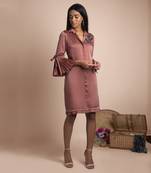 Rose Pink Shirt Dress