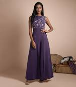 Purple Jumpsuit Gown