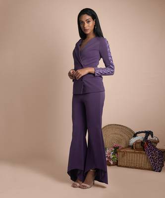 Purple Pant Suit 2