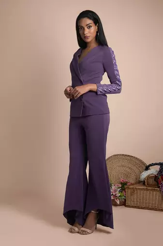 Purple Pant Suit