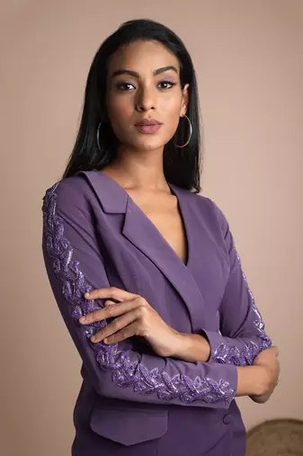 Purple Pant Suit