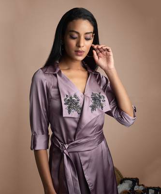 Purple Shirt Dress 3