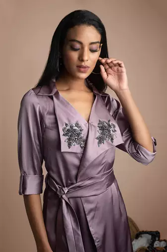 Purple Shirt Dress