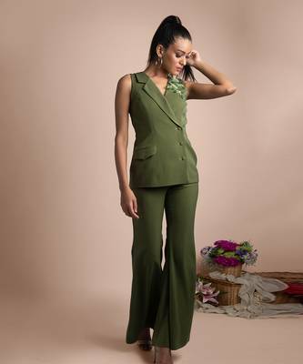 Green Pantsuit 1