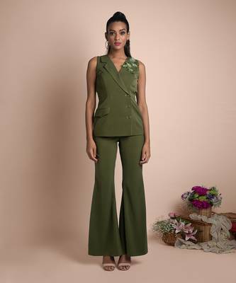 Green Pantsuit 2