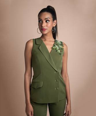 Green Pantsuit 3