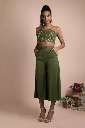 Green 3 Pc Co Ord Set
