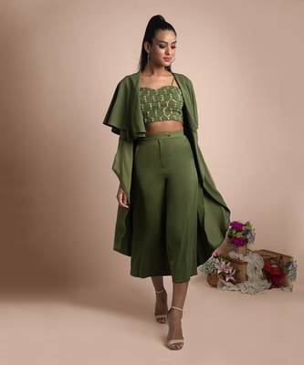 Green 3 Pc Co Ord Set 1