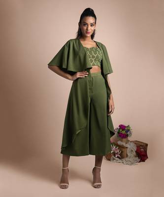 Green 3 Pc Co Ord Set 4