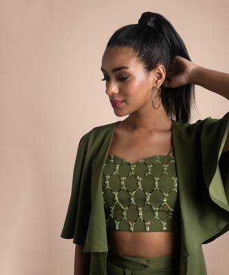 Green 3 Pc Co Ord Set 5