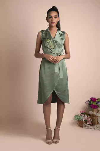 Green Trench Dress