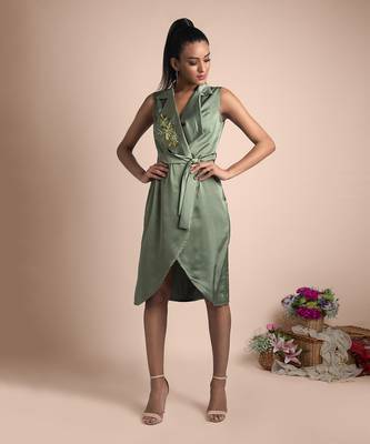 Green Trench Dress 1