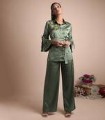 Green Pants And Shirt Co Ord Set