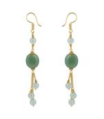 Green quartz  earrings