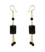 Black agate earrings