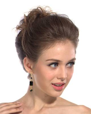 Black agate earrings 2