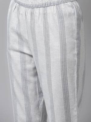 Grey printed cotton ethnic-kurtis 5