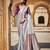 Silver woven silk saree with blouse