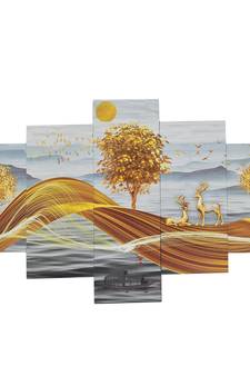 multicolor 3d mdf framed painting