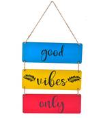 Great Art Good Vibes Only Quote Wall Hanging Wooden Board Plaque Sign (Good Vibes Only)