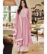 Light Pink Georgette Pakistani Salwar Kameez