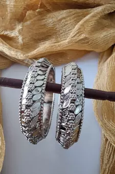 Kada bangles indian oxidized German silver jewelry bollywood  anniversary birthday present easy to go partywear