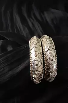 Kada bangles indian oxidized German silver jewelry bollywood  anniversary birthday present easy to go partywear