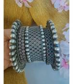 Jali kada, spike bangles, stone bangles all in one, German silver,indowestern jewelry