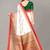 Red printed art silk saree with blouse