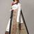 Black printed art silk saree with blouse
