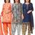 Salwar Studio Women's Pack of 3 Synthetic Printed Unstitched Dress Material Combo