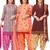 Salwar Studio Women's Pack of 3 Synthetic Printed Unstitched Dress Material Combo