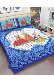 Glace Cotton Super Soft Bedsheet Size -90 x100  Pillow cover-18 x27