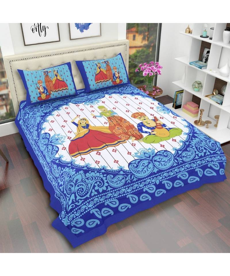 Glace Cotton Super Soft Bedsheet Size -90 x100  Pillow cover-18 x27