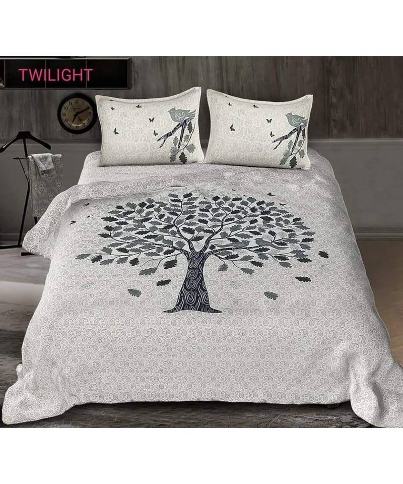 Glace Cotton Super Soft Bedsheet Size -90 x100  Pillow cover-18 x27