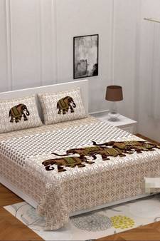 Glace Cotton Super Soft Bedsheet Size -90 x100  Pillow cover-18 x27