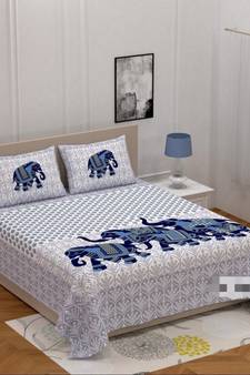 Glace Cotton Super Soft Bedsheet Size -90 x100  Pillow cover-18 x27