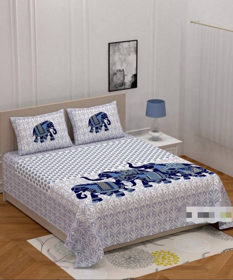 Glace Cotton Super Soft Bedsheet Size -90 x100  Pillow cover-18 x27
