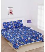 Jaipuri Print Single bed bedsheet 60 x90 in  with Single Pillow cover 18x27 in