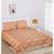 Jaipuri Print Single bed bedsheet 60 x90 in  with Single Pillow cover 18x27 in