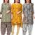 Salwar Studio Women's Pack of 3 Synthetic Printed Unstitched Dress Material Combo