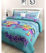 Jaipuri Print Single bed bedsheet 60 x90 in  with Single Pillow cover 18x27 in