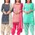 Salwar Studio Women's Pack of 3 Synthetic Printed Unstitched Dress Material Combo