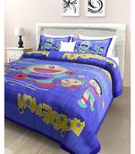 Jaipuri Print Single bed bedsheet 60 x90 in  with Single Pillow cover 18x27 in
