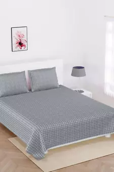 Jaipuri Print Single bed bedsheet 60 x90 in  with Single Pillow cover 18x27 in