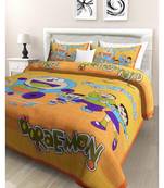 Jaipuri Print Single bed bedsheet 60 x90 in  with Single Pillow cover 18x27 in