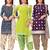 Salwar Studio Women's Pack of 3 Synthetic Printed Unstitched Dress Material Combo