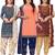 Salwar Studio Women's Pack of 3 Synthetic Printed Unstitched Dress Material Combo